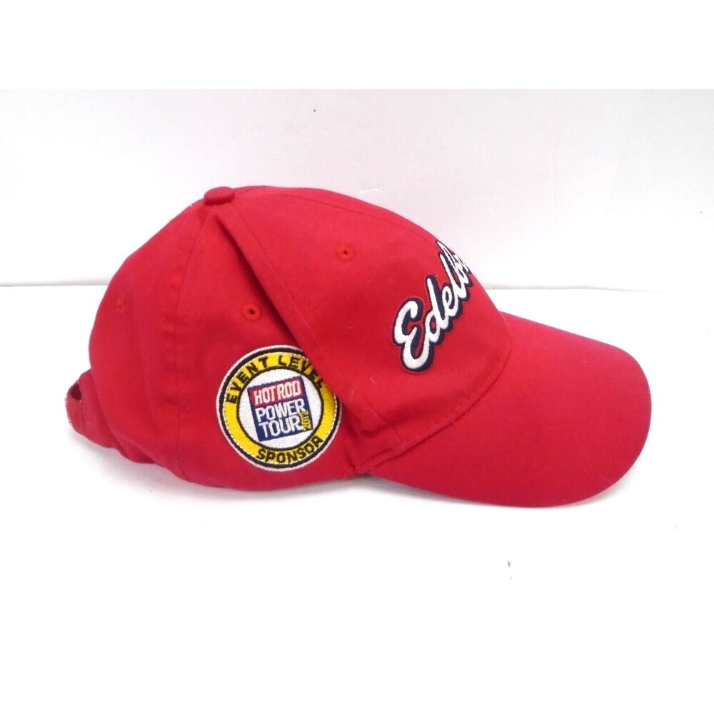 Edelbrock Adjustable Baseball Hat Cap Hot Rod Power Tour 2012 Red Hook & Loop - Picture 3 of 8